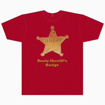 Rusty Sheriff's Badge